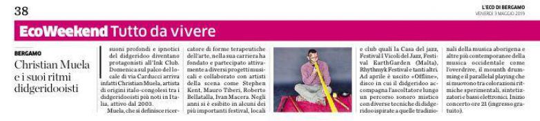 OFFLINE su Eco di Bergamo